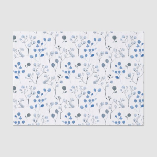 Tissue Paper (25cm x 38cm) - Winter Pattern Seidenpapier (Vorderseite)