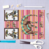 Tissue Paper African Women Elephant Seidenpapier (Handwerk)