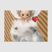 Tissue Paper Angel Polar Bear Seidenpapier (Vorderseite)