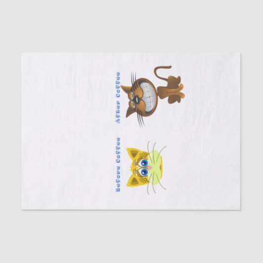 Tissue Paper Before & After Coffee Cases Seidenpapier (Vorderseite)