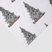 Tissue Paper Black and WHITE CHRISTMAS Seidenpapier (Detail)