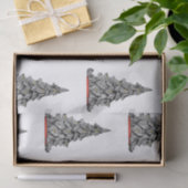 Tissue Paper Black and WHITE CHRISTMAS Seidenpapier (Geschenk)