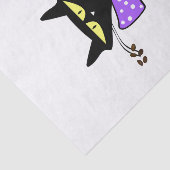 Tissue Paper Black Cat Boat Kaffee Seidenpapier (Ausschnitt)