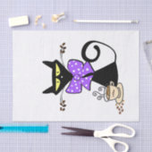 Tissue Paper Black Cat Boat Kaffee Seidenpapier (Handwerk)