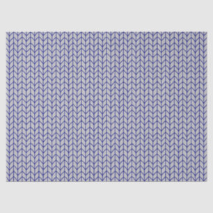 Tissue Paper BLAU GRAU STRICK Seidenpapier