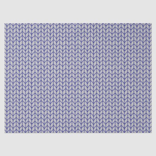 Tissue Paper BLAU GRAU STRICK Seidenpapier (Vorderseite)