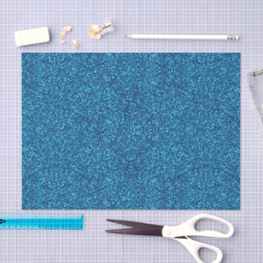 Tissue Paper (Blaues Glitzer) Seidenpapier (Handwerk)