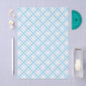 Tissue Paper - Blue Lattice Diamonds Seidenpapier (Handwerk)