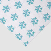 Tissue Paper Blue Snowflakes Tissue Seidenpapier (Ausschnitt)