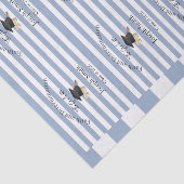 Tissue Paper Blue & White Stripe Graduation 2026 Seidenpapier (Ausschnitt)