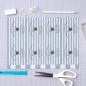 Tissue Paper Blue & White Stripe Graduation 2026 Seidenpapier (Handwerk)