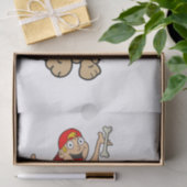 Tissue Paper Boy Dog Bone Seidenpapier (Geschenk)