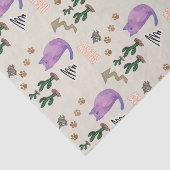 Tissue Paper Cat Fish Cactus Meow Paws Seidenpapier (Ausschnitt)