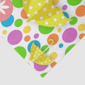 Tissue Paper Colorful Circles Yellow Umbrelles Seidenpapier (Ausschnitt)