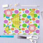 Tissue Paper Colorful Circles Yellow Umbrelles Seidenpapier (Handwerk)