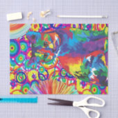 Tissue Paper Colorful Forward Cat Seidenpapier (Handwerk)