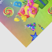 Tissue Paper Colorful Happy Birthday Seidenpapier (Ausschnitt)