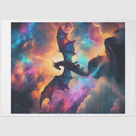 Tissue Paper Cosmic Dragon Seidenpapier (Vorderseite)