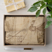 Tissue Paper Decoupage - Vintag Map USA Seidenpapier (Geschenk)