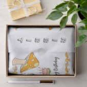 Tissue Paper Frog Ribbit Mushroom Happy Birthday Seidenpapier (Geschenk)