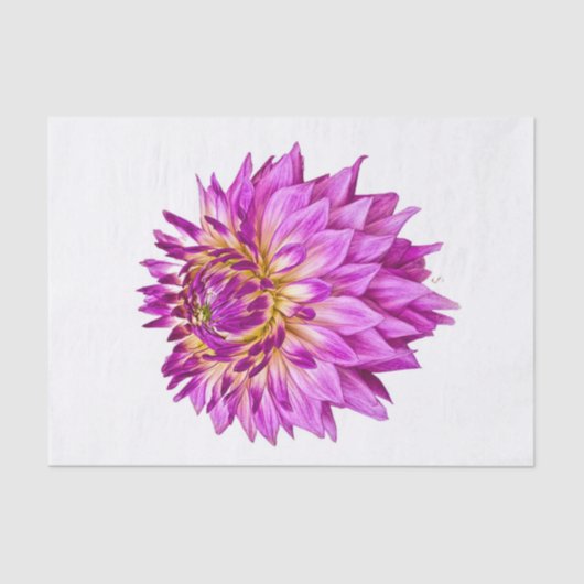 Tissue Paper für große Lila Blume (Decoupage) Seidenpapier (Vorderseite)