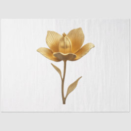 Tissue Paper "Goldene Blume" Seidenpapier