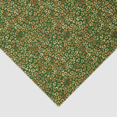 Tissue Paper - Green And Gold Pattern Seidenpapier (Ausschnitt)