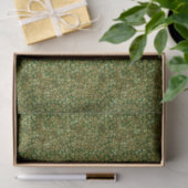 Tissue Paper - Green And Gold Pattern Seidenpapier (Geschenk)