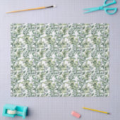 Tissue Paper "Green Tropical Foliage Blätter" Seidenpapier (Basteln)