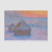 Tissue Paper HAYSTACK IN SNOW MONET Seidenpapier (Vorderseite)