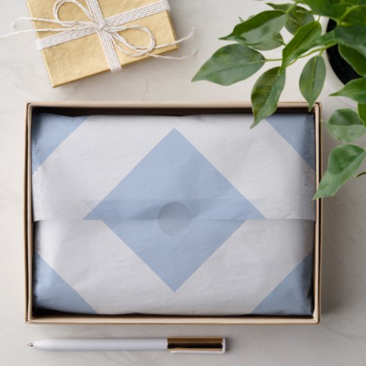Tissue Paper (Hellblau und weiß) Seidenpapier (Geschenk)