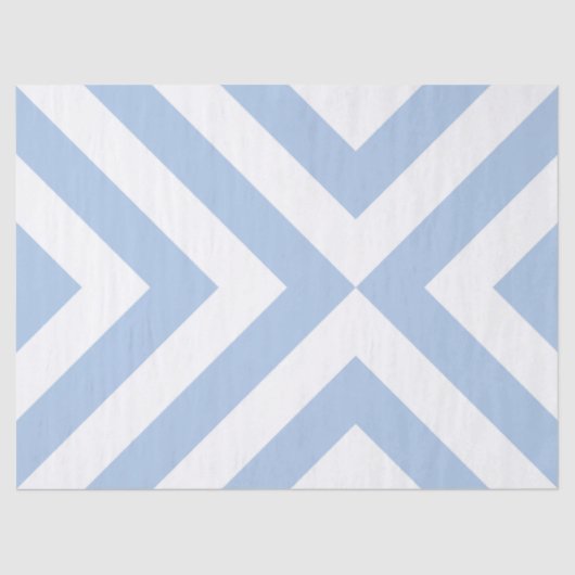 Tissue Paper (Hellblau und weiß) Seidenpapier (Vorderseite)