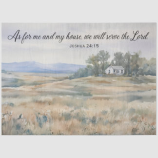 Tissue Paper - Joshua 24:15 - A House on a Prairie Seidenpapier