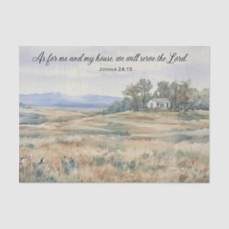 Tissue Paper - Joshua 24:15 - A House on a Prairie Seidenpapier