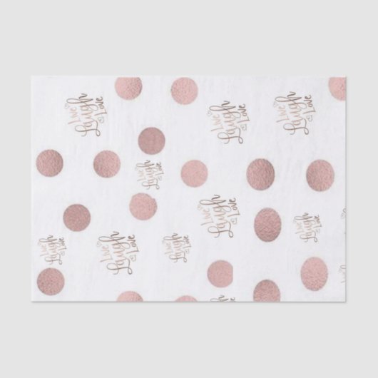 Tissue Paper Live Laugh Liebe Seidenpapier (Vorderseite)