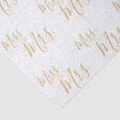 Tissue Paper - Miss to Mrs Gold Seidenpapier (Detail)
