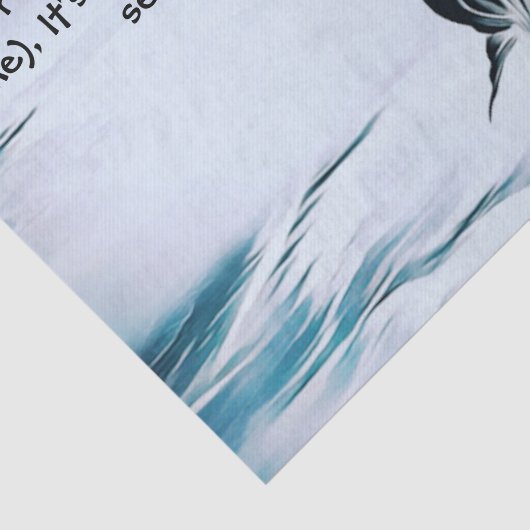 Tissue Paper mit Mermaid und Zitat Seidenpapier (Ausschnitt)