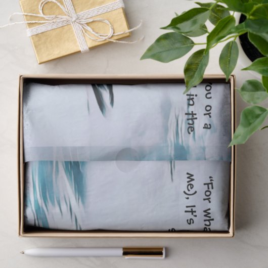 Tissue Paper mit Mermaid und Zitat Seidenpapier (Geschenk)