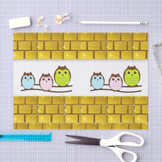 Tissue Paper Mother's Day Owl Seidenpapier (Handwerk)