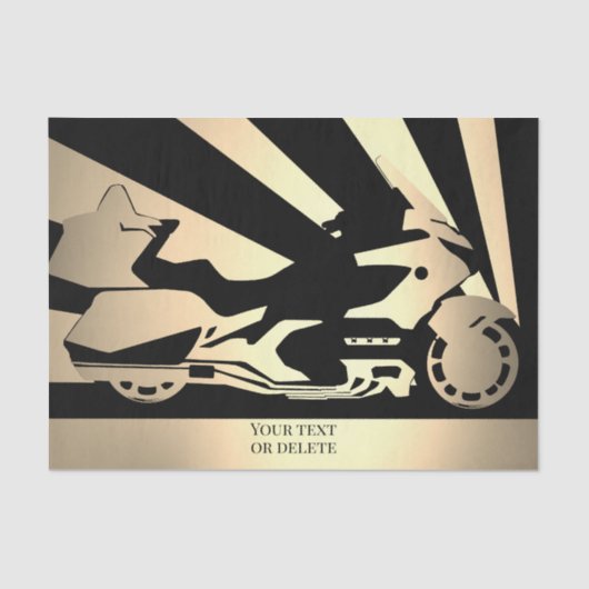 Tissue Paper Motorrad Motorrad Motorrad Motorradfa Seidenpapier (Vorderseite)