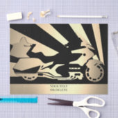 Tissue Paper Motorrad Motorrad Motorrad Motorradfa Seidenpapier (Handwerk)