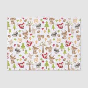 Tissue Paper "niedliche Waldtiere" Seidenpapier
