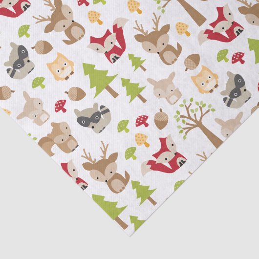 Tissue Paper "niedliche Waldtiere" Seidenpapier (Ausschnitt)