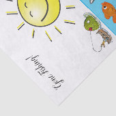 Tissue Paper Ocean Gone Fischen Seidenpapier (Ausschnitt)