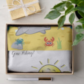 Tissue Paper Ocean Gone Fischen Seidenpapier (Geschenk)