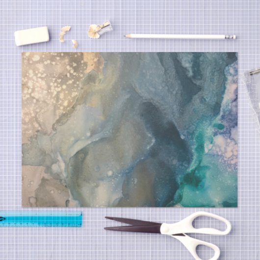 Tissue Paper Ocean Vibes | Geschenkpapier Seidenpapier (Handwerk)