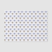 Tissue Paper of Blue and Gold Honeybees Seidenpapier (Vorderseite)