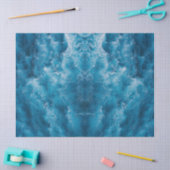 Tissue Paper of Blue Ocean Rippling Waves Seidenpapier (Basteln)