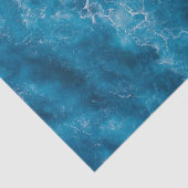 Tissue Paper of Blue Ocean Rippling Waves Seidenpapier (Detail)