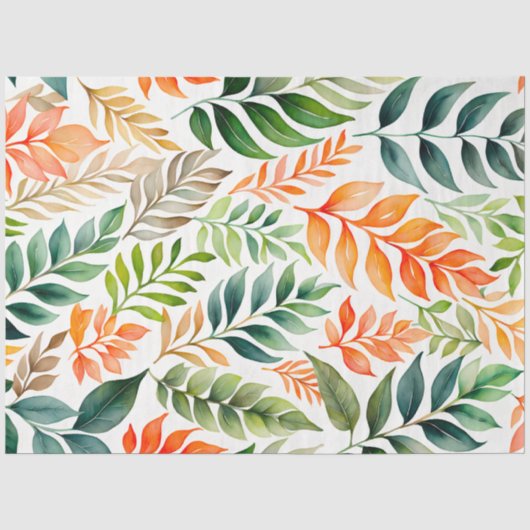 Tissue Paper of Colorful Botanic Art Seidenpapier (Vorderseite)